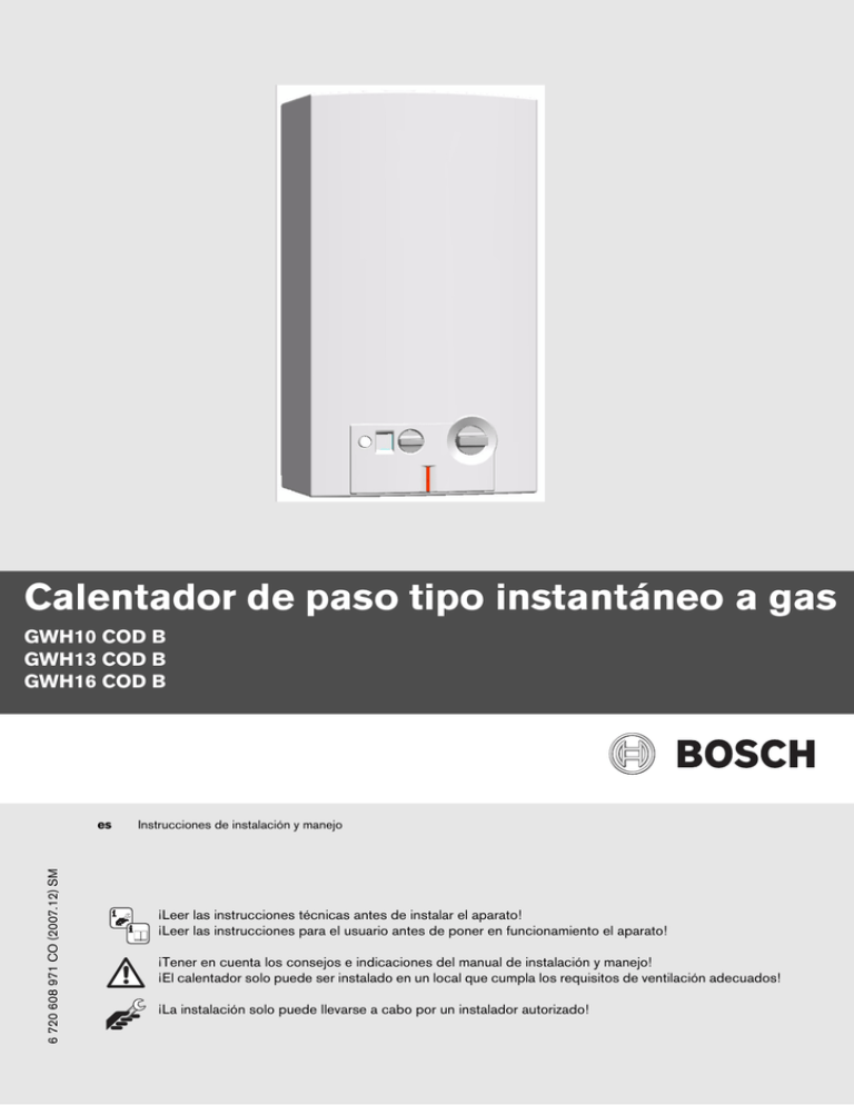 Calentador 10, 13 Y 16 Lts. Compact 2, Tiro Natural