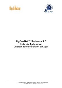 ZigBeeNet™ Software 1.0 Nota de Aplicación - Next-For