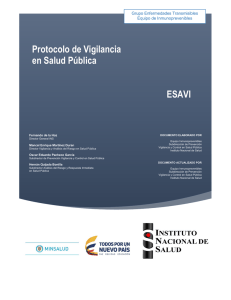 Protocolo de Vigilancia en Salud Pública ESAVI