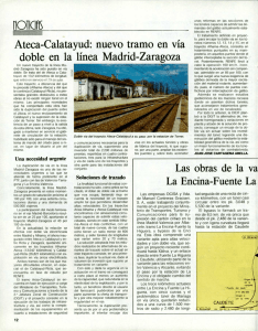 n011CIflS Ateca-Calatayud: nuevo tramo en vía doble en