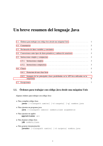 Un breve resumen del lenguaje Java