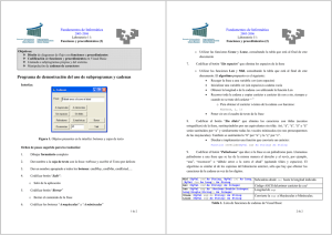 Programa de demostración del uso de subprogramas y cadenas