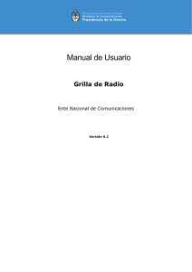 Manual Grilla Radio - Ente Nacional de Comunicaciones