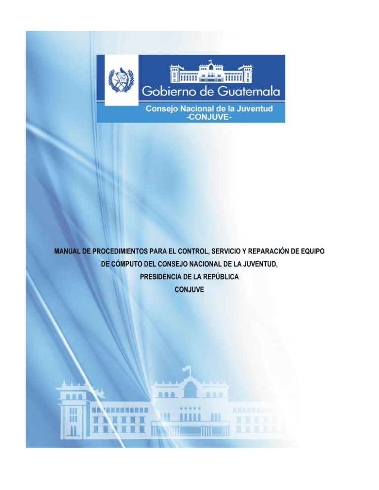 MANUAL DE PROCEDIMIENTOS PARA EL CONTROL SERVICIO