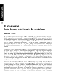 El otro Absalón: Gastón Baquero y la desintegración del grupo