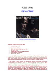 Miles Davis "Kind of blue"