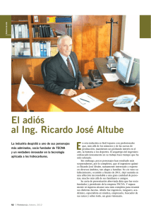 El adiós al Ing. Ricardo José Altube