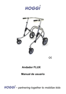 Andador FLUX Manual de usuario - partnering together to mobilize