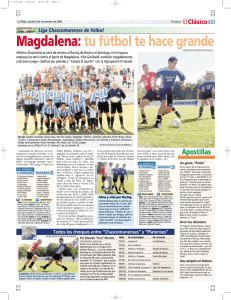 Magdalena: tu fútbol te hace grande