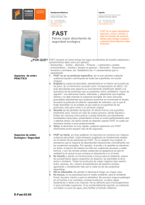 E-Fast-02.06 Polvos súper absorbente de seguridad ecológico