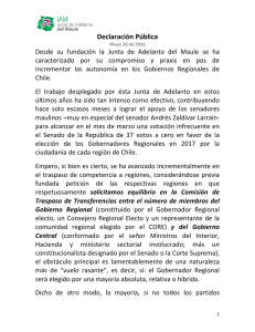 leer declaración pública - Fundación Chile Descentralizado