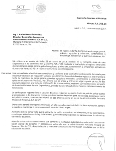 Documento - Almacenadora GOLMEX SA de CV