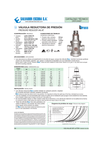 Válvulas reductoras de presión IBRASS