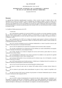 M.1307 - Determinación automática de las posiciones y