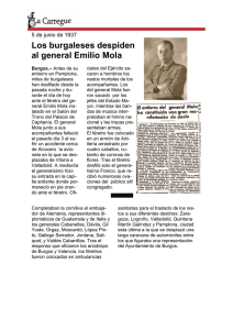 Los burgaleses despiden al general Emilio Mola