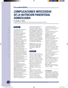 COMPLICACIONES INFECCIOSAS DE LA NUTRICIÓN