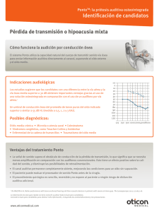 Identificación de candidatos Pérdida de transmisión o hipoacusia