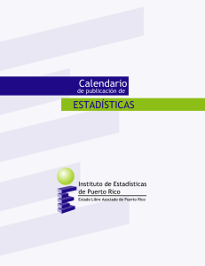 Calendario - Instituto de Estadísticas de Puerto Rico