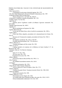 índexs d`autors del volum iv de l`inventari de manuscrits de la bub