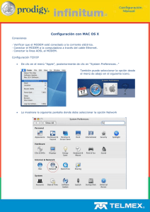 Configuración con MAC OS X