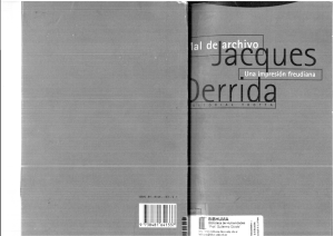 Mal de archivo. Una impresión freudiana