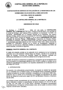Contrato Universidad de Chile. - Contraloría General de la República