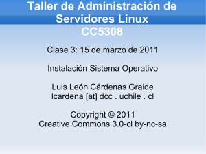 Clase 03: Instalación Sistema Operativo - U