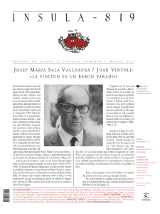 JOSEP MARIA SALA VALLDAURA / JOAN VINYOLI: «LA FINITUD