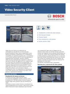 Video Security Client - Bosch Security Systems