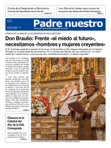 Don Braulio: Frente «al miedo al futuro», necesitamos «hombres y