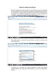 Manual Configuración router