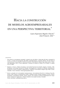 Hacia la construcción de modelos