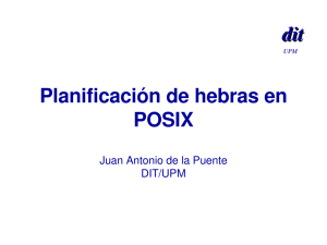 Planificación en POSIX.