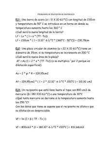 Ej1: Una barra de acero (α = 11 X 10