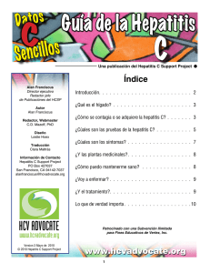 Datos Sencillos - Guía de la Hepatitis C