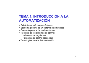 Introducción a la automatización - Área de Ingeniería de Sistemas y