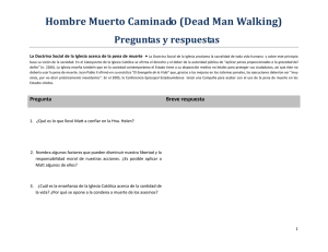 Hombre Muerto Caminado (Dead Man Walking)