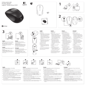 Getting started with Première utilisation Logitech® Wireless Mouse