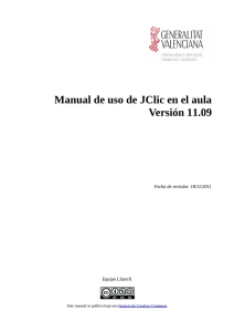 Manual de uso de JClic en el aula