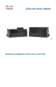 Cisco 200 Series Smart Switches Quick Start Guide (Spanish)