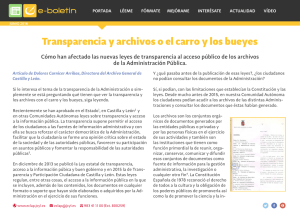 Transparencia y archivos o el carro y los bueyes - eclap