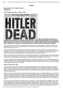 Hitler: 70 años de una alargada sombra