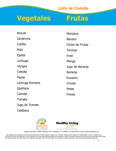 Vegetables - Healthy Living...for life!