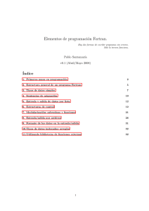 Elementos de programación Fortran