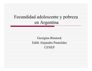 Fecundidad adolescente y pobreza en Argentina