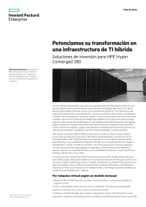 Investment Solutions for the HPE Hyper Converged 380 (Spanish
