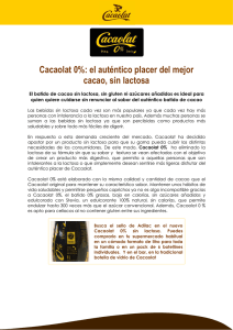 Cacaolat 0%: el auténtico placer del mejor cacao, sin lactosa