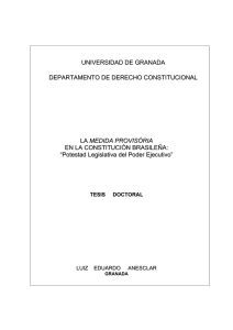 Medida Provisória - Universidad de Granada