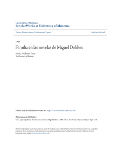 Familia en las novelas de Miguel Delibes