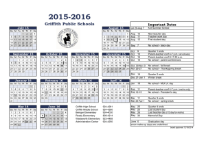 2015-2016 Griffith Public Schools